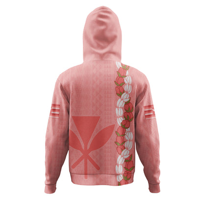 Hawaii Hoodie Flower Lei Kanaka Maoli Polynesia Island Style