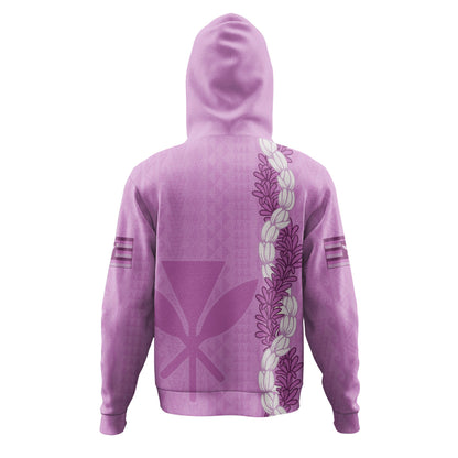 Hawaii Hoodie Flower Lei Kanaka Maoli Polynesia Island Style