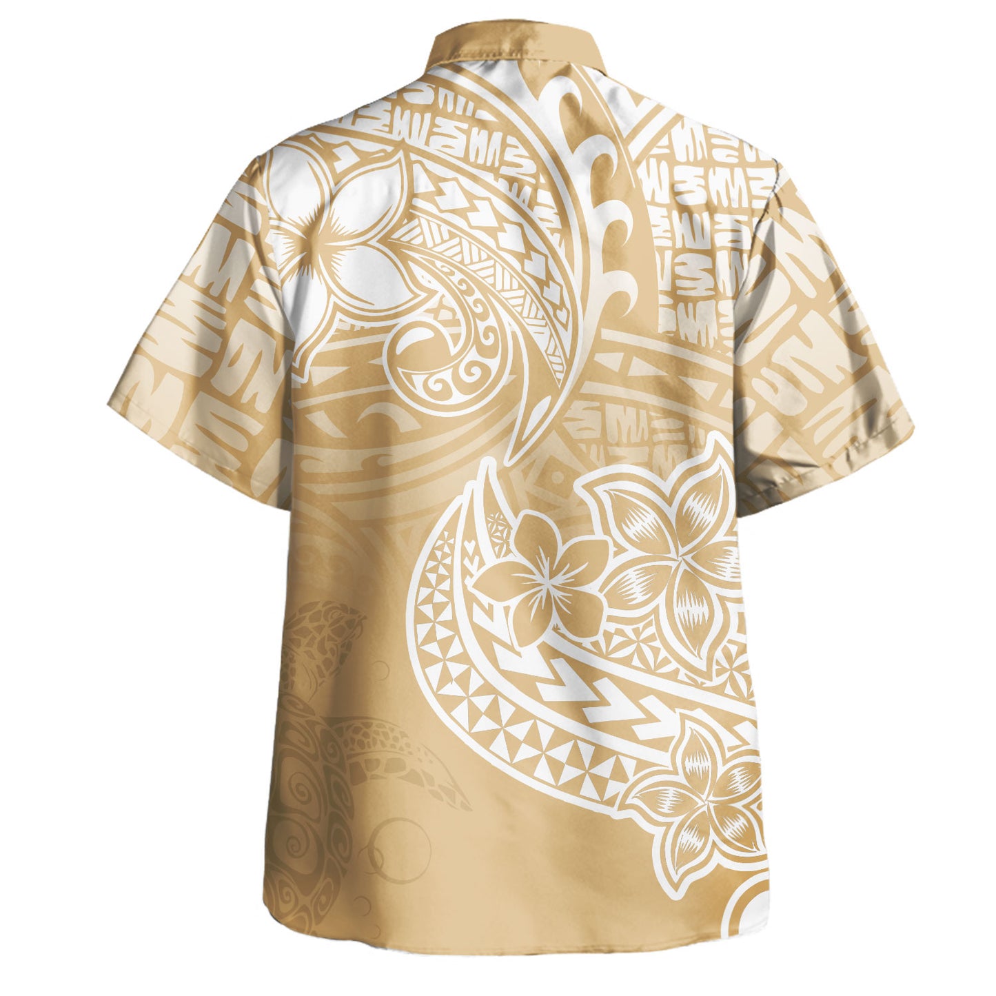 Hawaii Hawaiian Shirt Plumeria Honu Tribal Flow