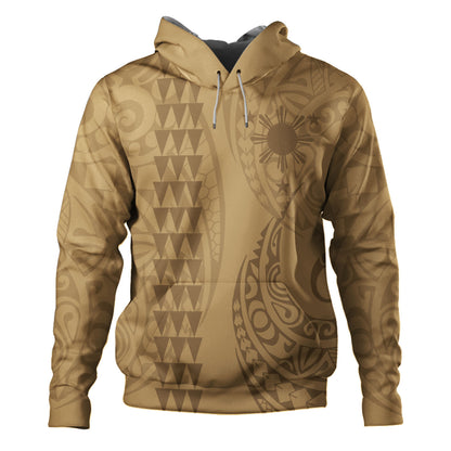 Philippines Filipinos Hoodie Kakau Style Golden