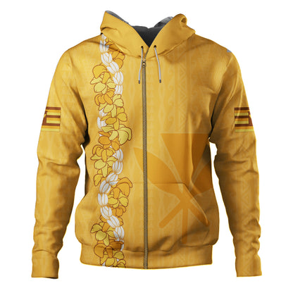 Hawaii Hoodie Flower Lei Kanaka Maoli Polynesia Island Style