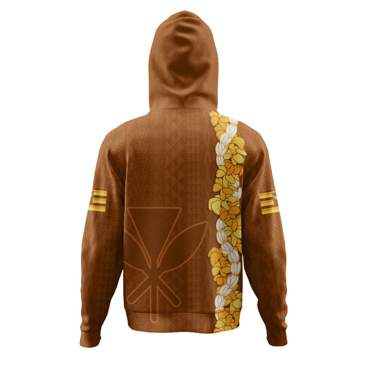 Hawaii Hoodie Flower Lei Kanaka Maoli Polynesia Island Style