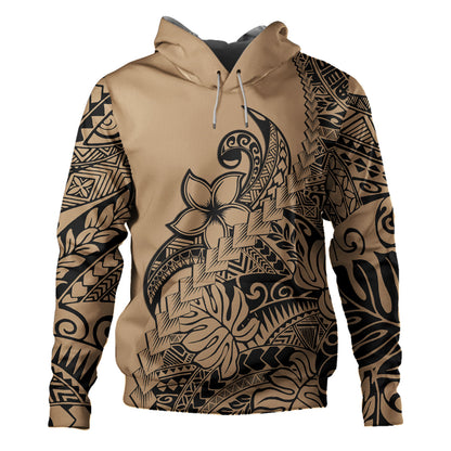 Polynesian Hoodie Tribal Plumeria Beautiful