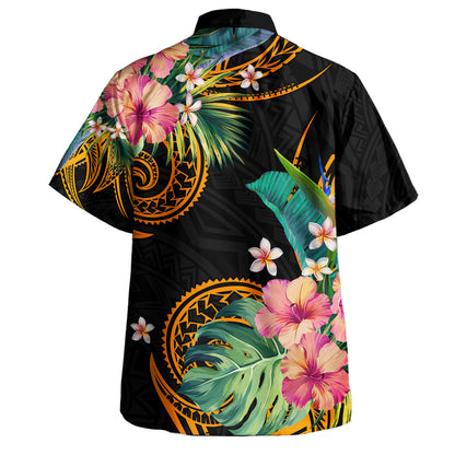 Hawaii Polynesian Combo Dress And Shirt Tropical Plumeria Tattoo