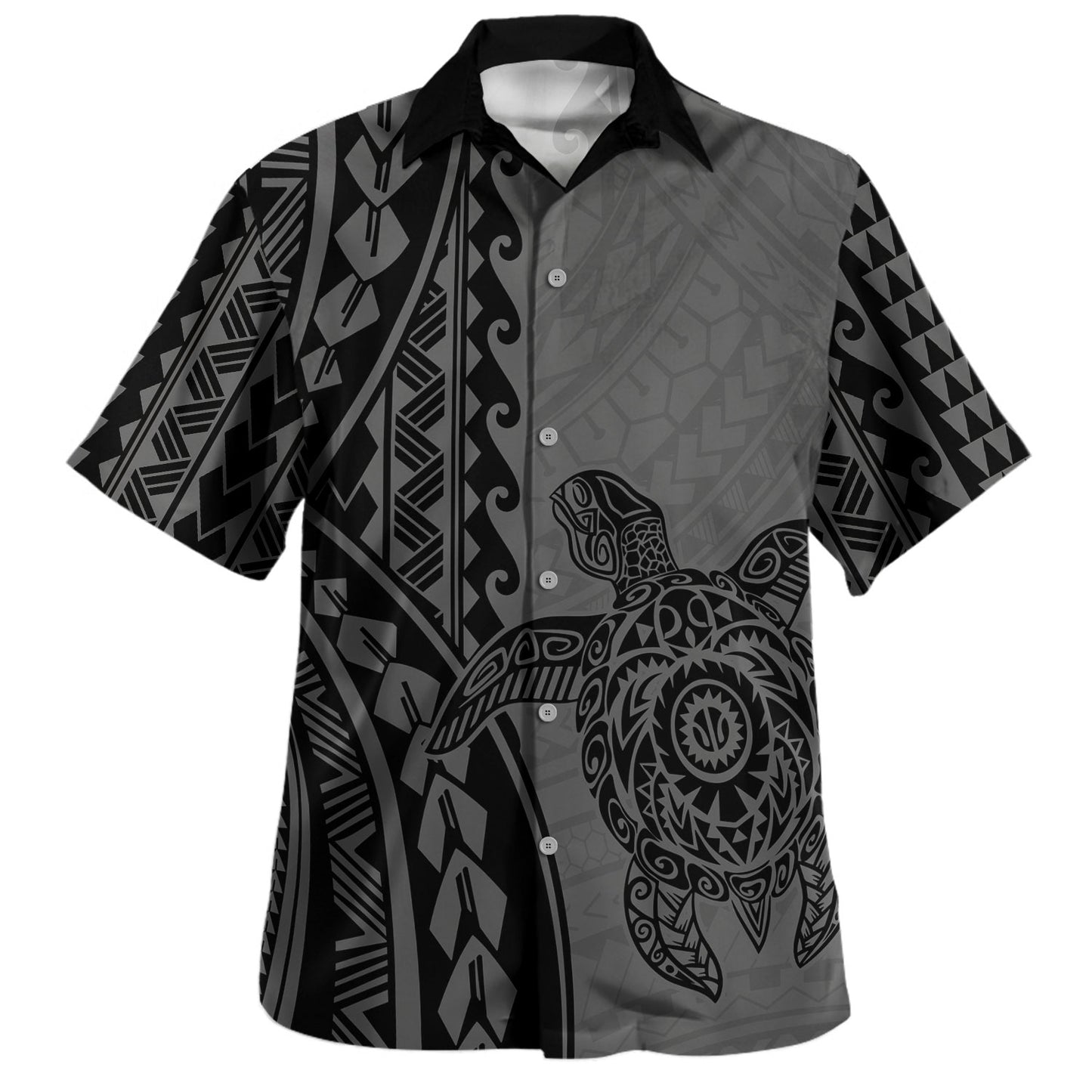 Hawaii Hawaiian Shirt Turtle Tribal Polynesian Tattoo Pattern Graphic Style