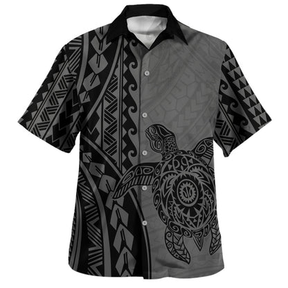 Hawaii Hawaiian Shirt Turtle Tribal Polynesian Tattoo Pattern Graphic Style