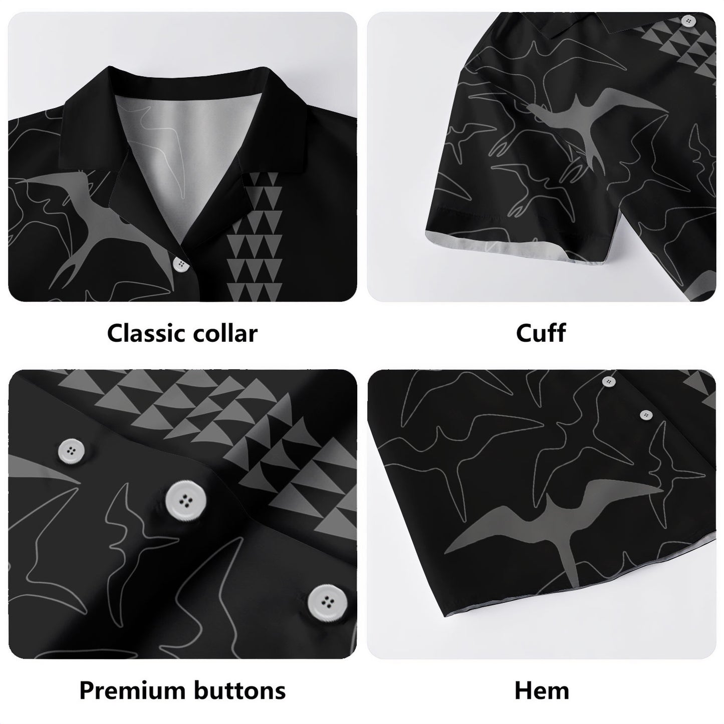 Hawaii Hawaiian Shirt Iwa Bird Flight Style