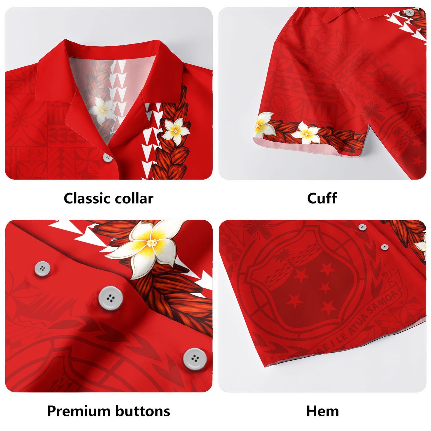Samoa Hawaiian Shirt Ufalafa Tapa Siapo Pattern Island Style