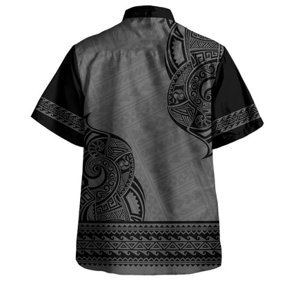 Polynesian Hawaiian Shirt Tribal Tattoo Inspired Island Print