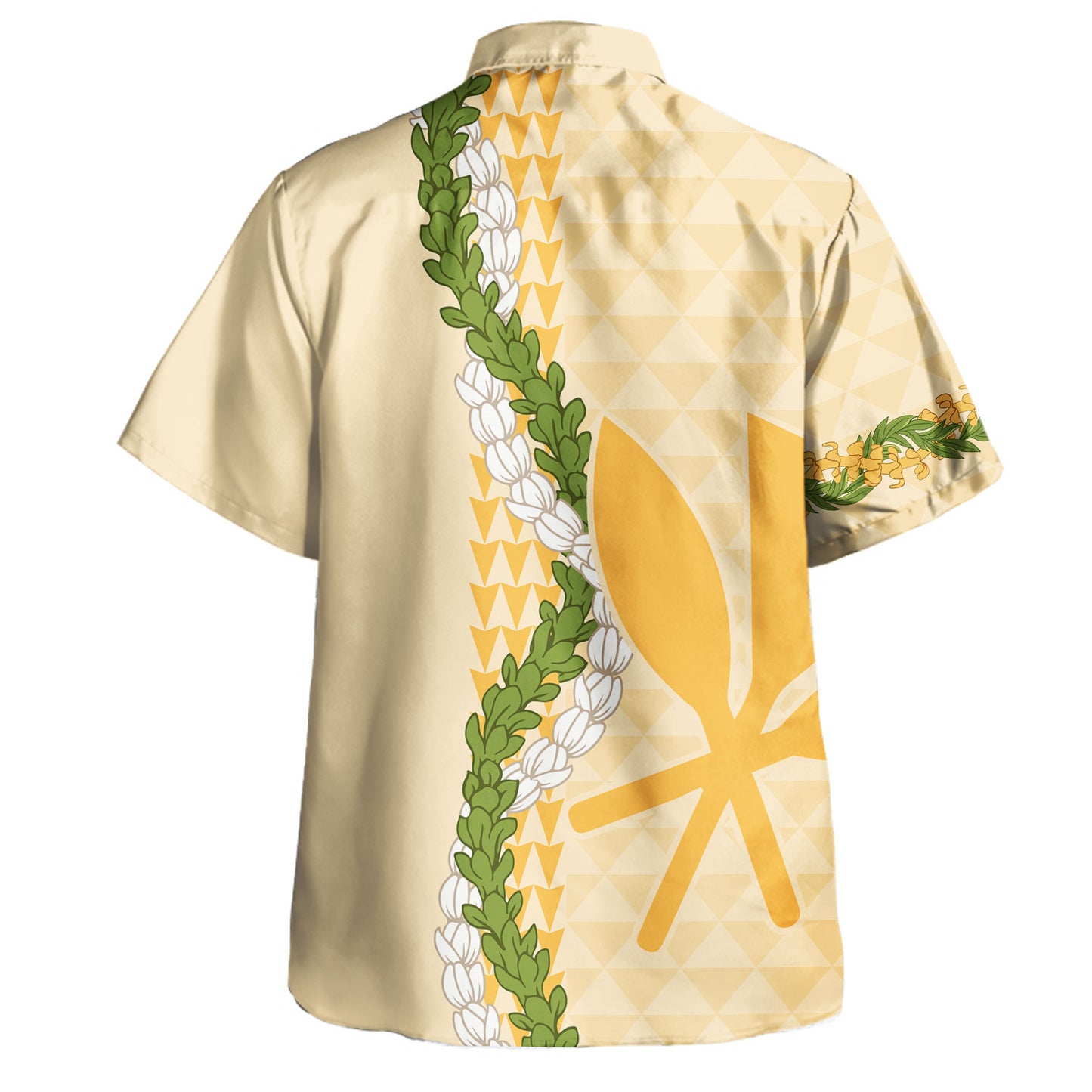 Hawaii Hawaiian Shirt Kanaka Maoli Puakenikeni Maile Flower Lei