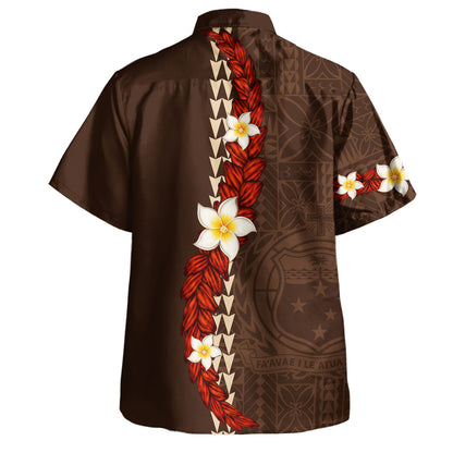 Samoa Hawaiian Shirt Ufalafa Tapa Siapo Pattern Island Style