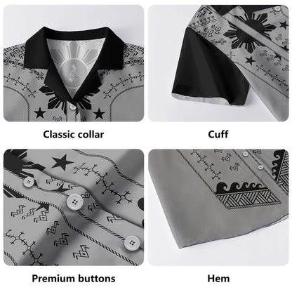 Philippines Filipinos Hawaiian Shirt Sun Tattoo Motifs Designs