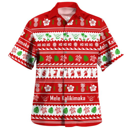Hawaii Hawaiian Shirt Mele Kalikimaka Aloha Christmas