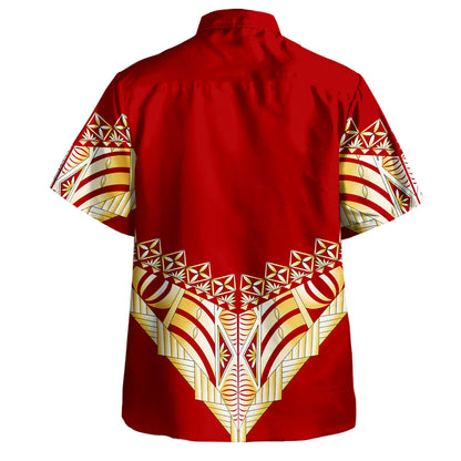 Tonga Hawaiian Shirt Polynesia Ngatu Design Tribal Beautiful