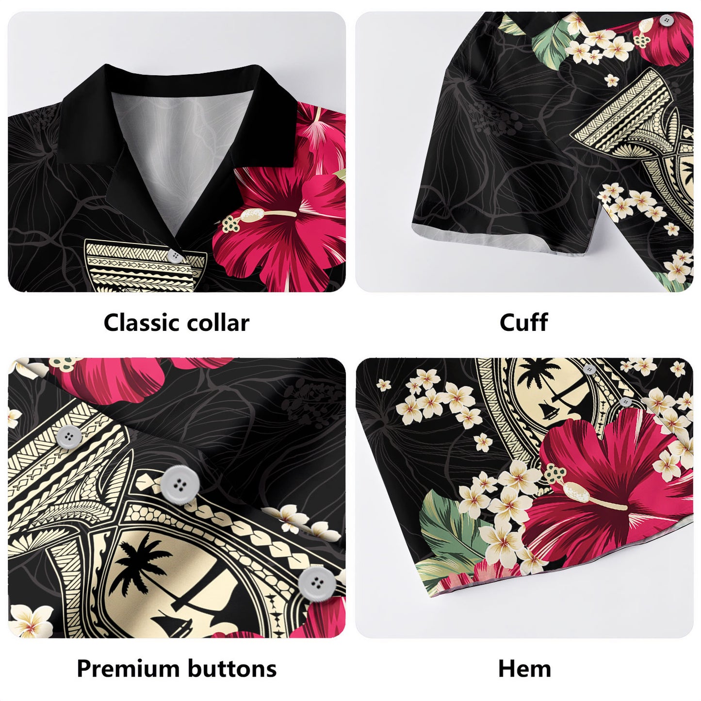 Guam Hawaiian Shirt Tropical Dawring Chamorro