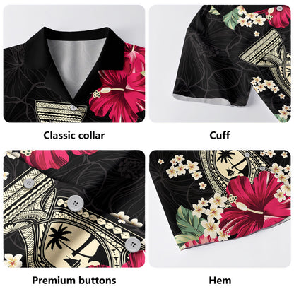 Guam Hawaiian Shirt Tropical Dawring Chamorro