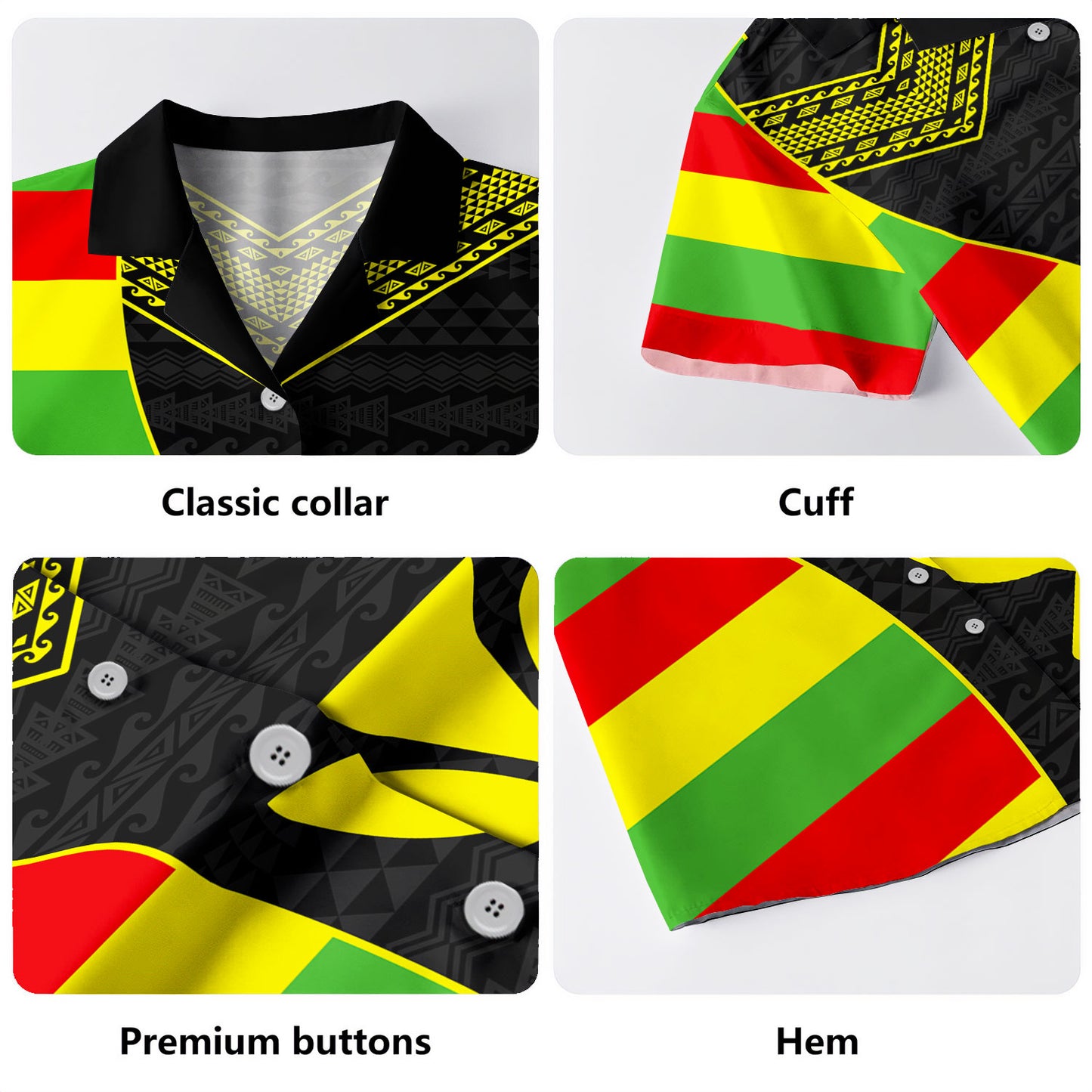 Hawaii Hawaiian Shirt Kanaka Flag Polynesian Tribal Half Style