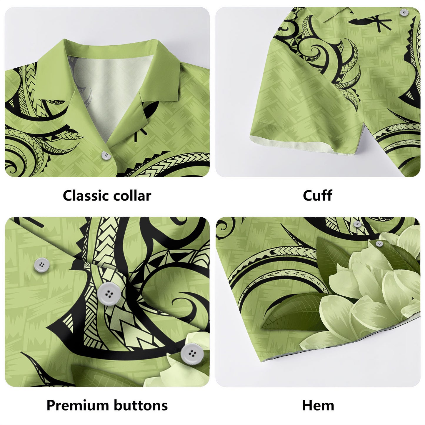 Hawaii Hawaiian Shirt Kanaka Polynesian Tribal Plumeria Flower