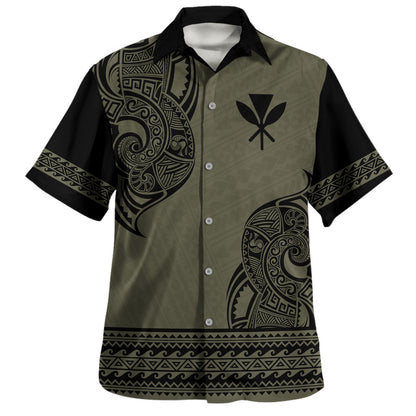Hawaii Hawaiian Shirt Tribal Tattoo Inspired Island Print