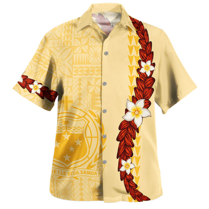Samoa Hawaiian Shirt Ufalafa Tapa Siapo Pattern Island Style