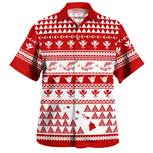 Hawaii Hawaiian Shirt Kanaka Kakau Christmas
