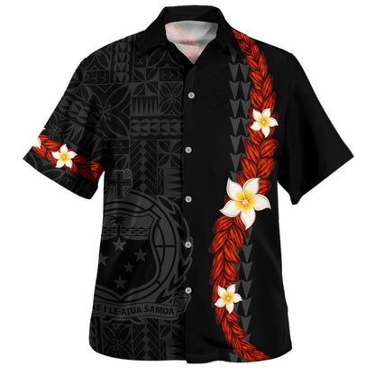 Samoa Hawaiian Shirt Ufalafa Tapa Siapo Pattern Island Style