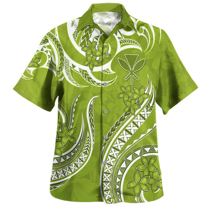 Hawaii Hawaiian Shirt Kanaka Maoli Tribal Plumeria Print