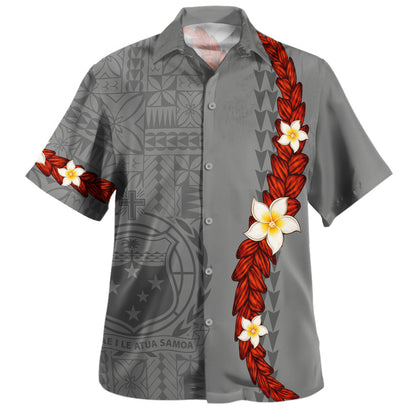 Samoa Hawaiian Shirt Ufalafa Tapa Siapo Pattern Island Style