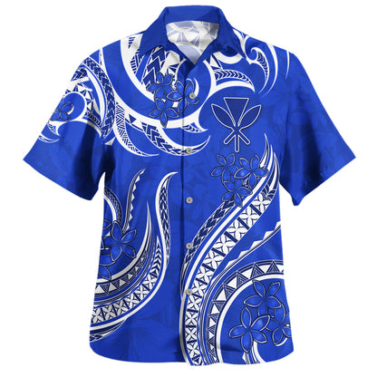 Hawaii Hawaiian Shirt Kanaka Maoli Tribal Plumeria Print