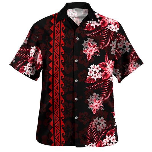 Hawaii Hawaiian Shirt Polynesia With Hibiscus Pattern