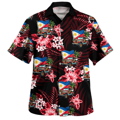 Philippines Filipinos Hawaiian Shirt Jeepney Summer Tropical