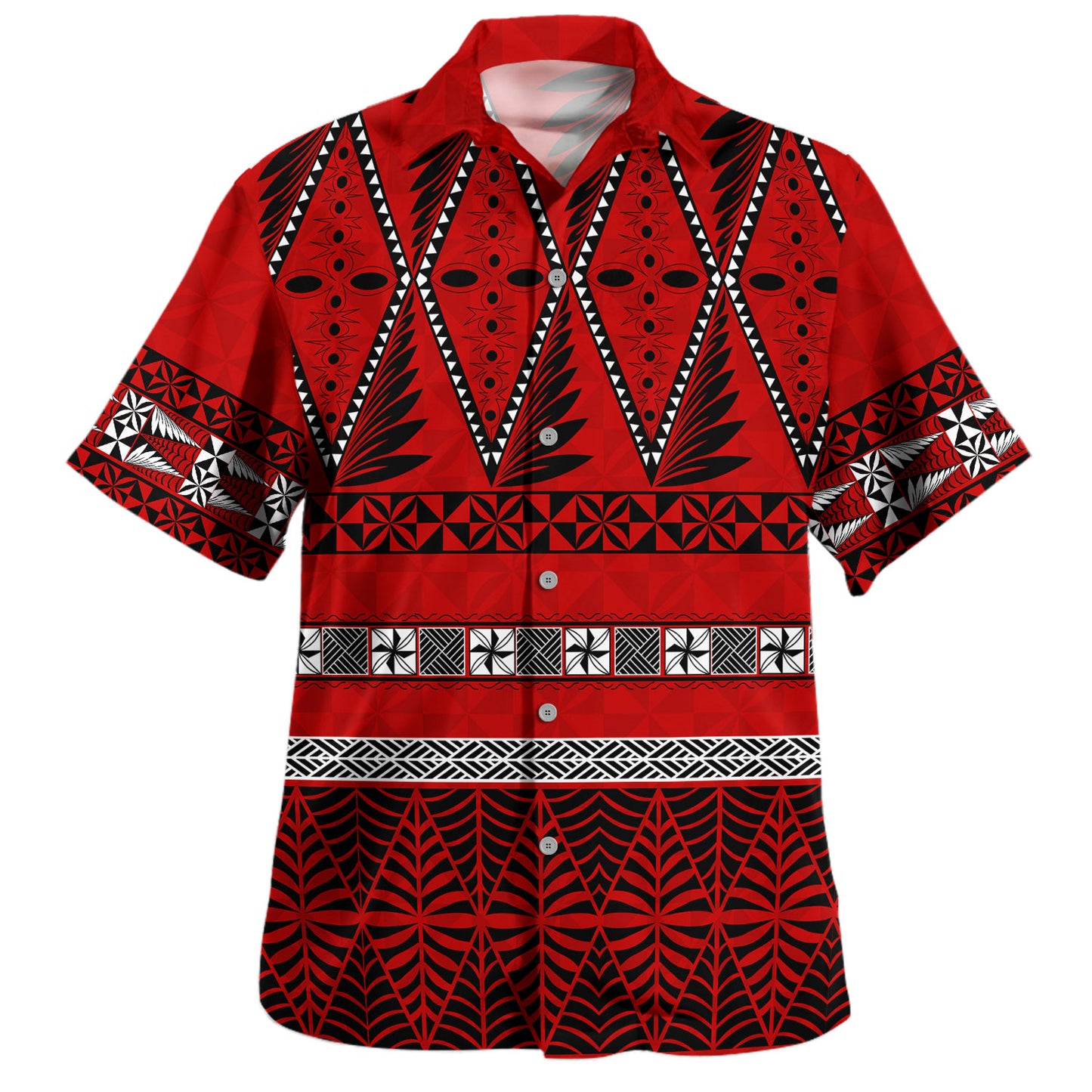 Tonga Combo Puletasi And Shirt Ngatu Beautiful Pattern