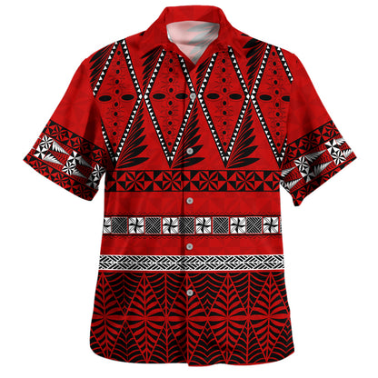 Tonga Combo Puletasi And Shirt Ngatu Beautiful Pattern