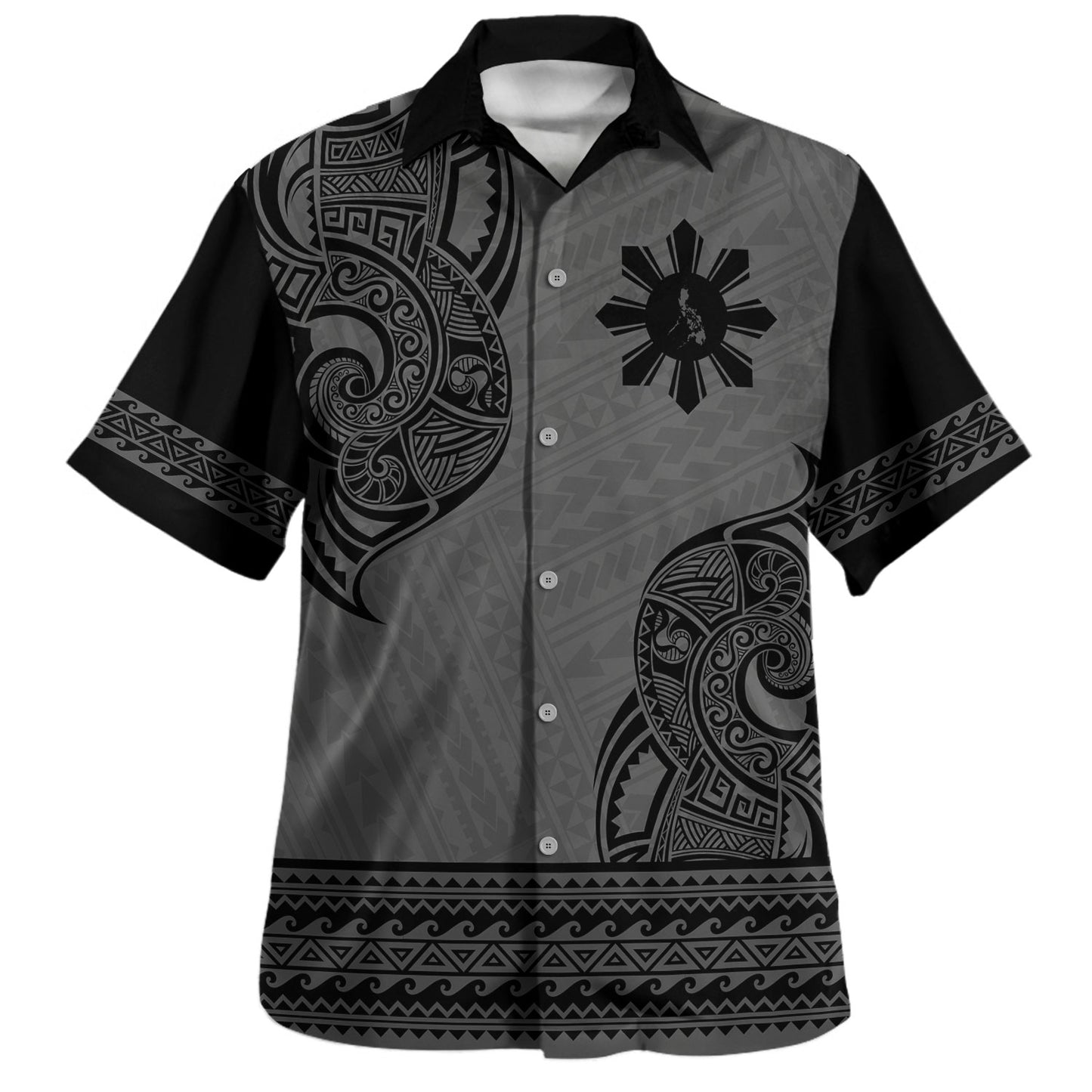 Philippines Filipinos Hawaiian Shirt Tribal Tattoo Inspired Island Print