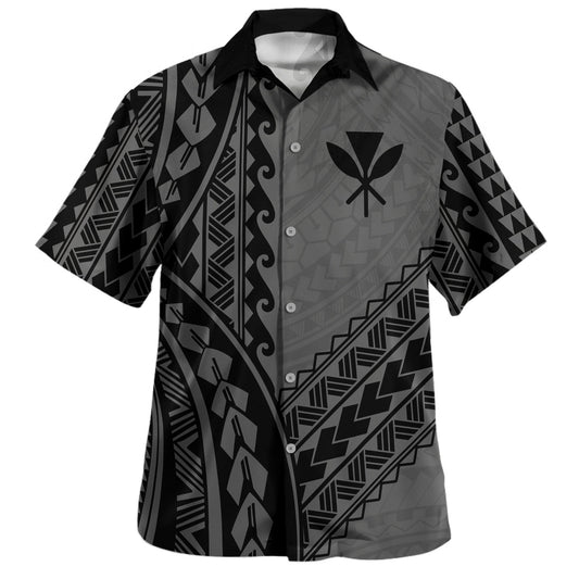 Hawaii Hawaiian Shirt Tribal Polynesian Tattoo Pattern Graphic Style