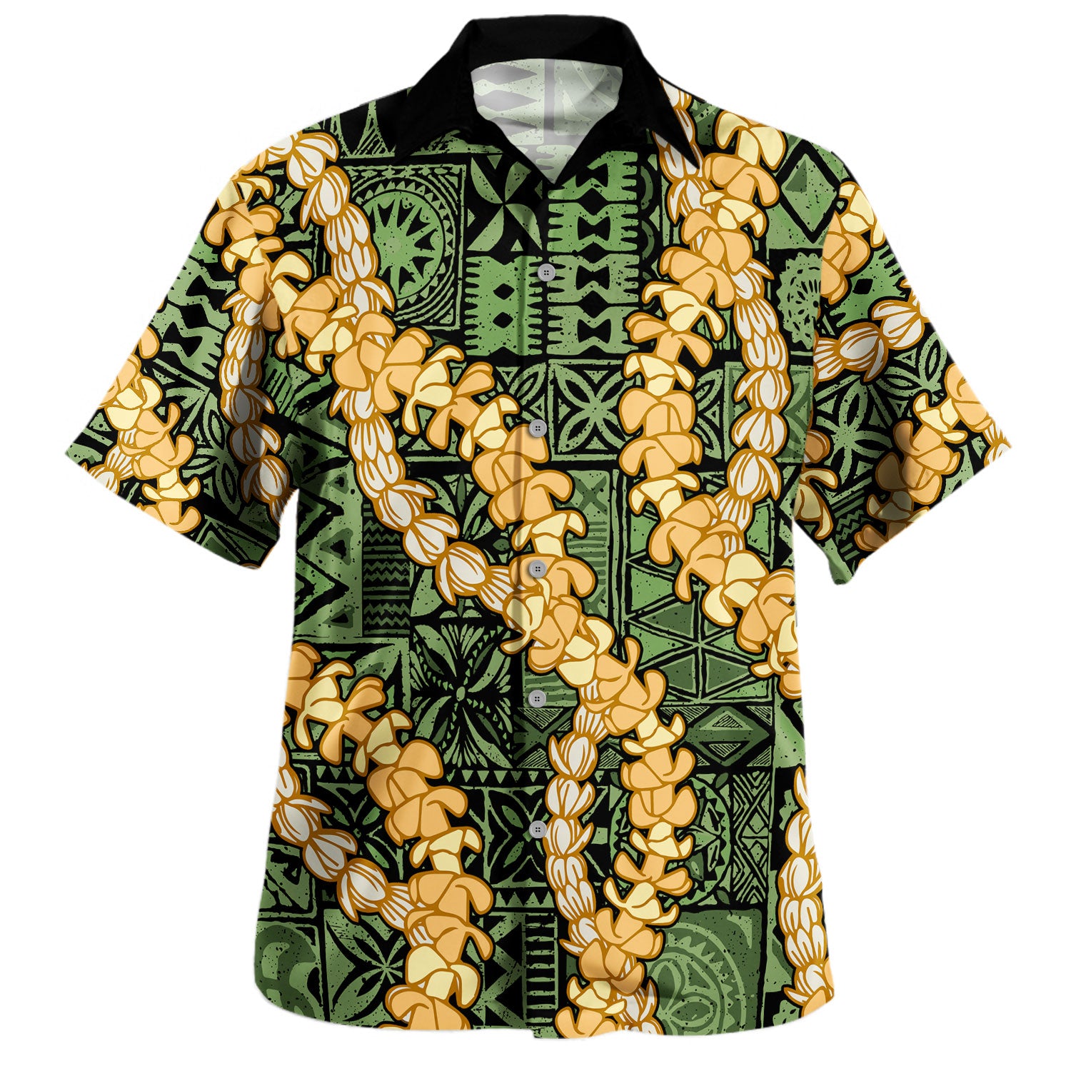 Hawaii Hawaiian Shirt Puakenikeni Tapa Pattern