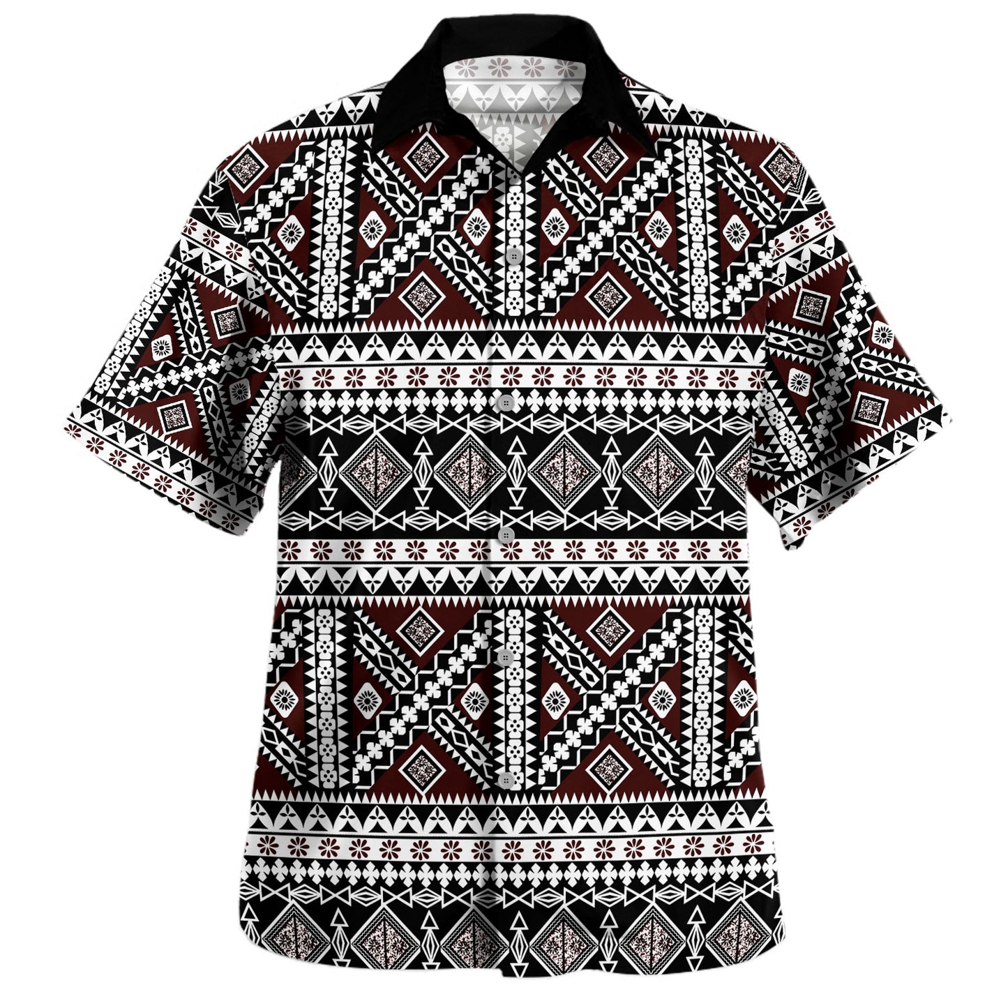 Samoa Combo Puletasi And Shirt Polynesian Tribal Print Stripe Style