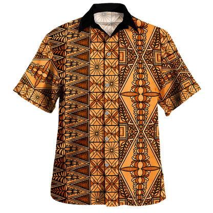 Tonga Combo Puletasi And Shirt Ngatu Fabric Vintage