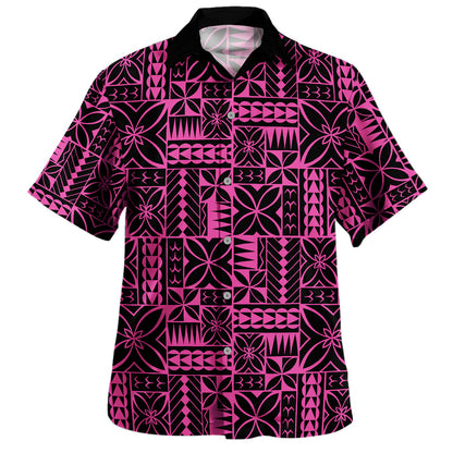 Samoa Combo Puletasi And Shirt Siapo Design Tribal Pattern