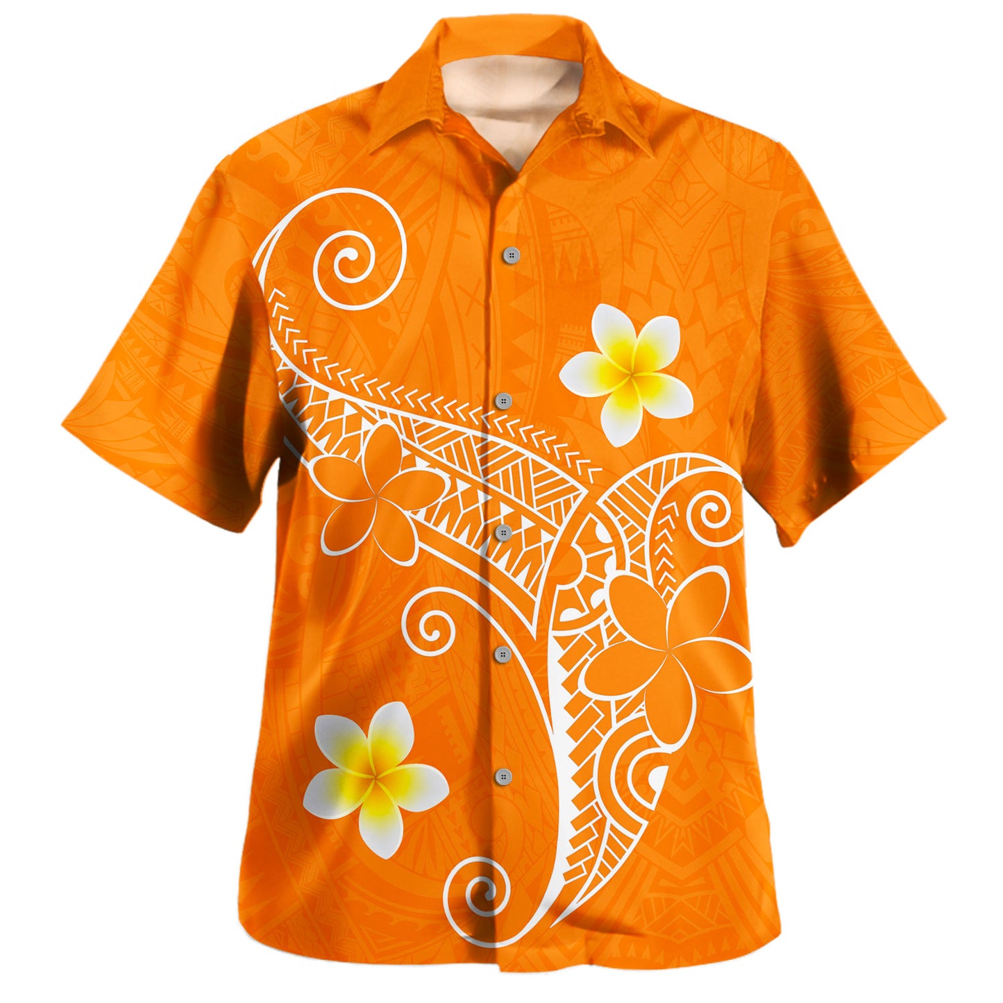 Hawaii Hawaiian Shirt Polynesia Floral Tribal Style Color