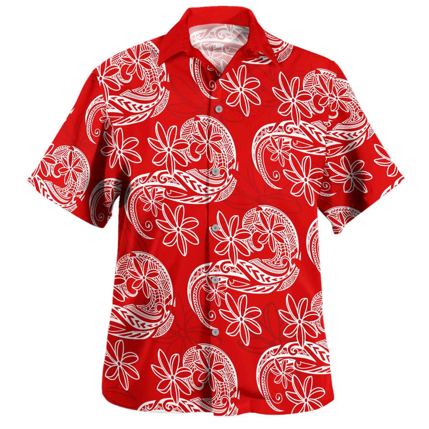 Polynesia Hawaiian Shirt Tribal Taito Stretch