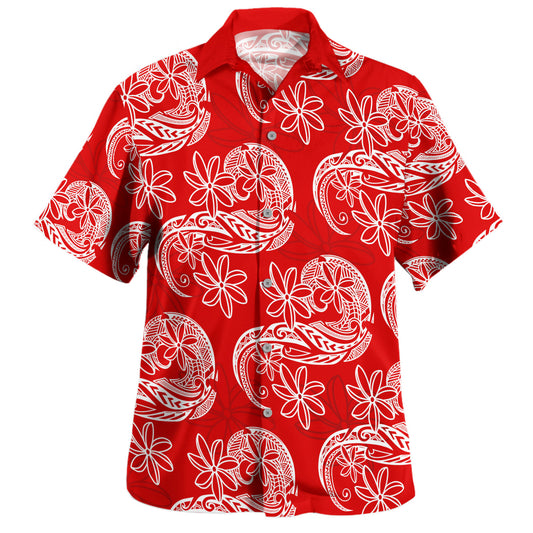 Polynesia Hawaiian Shirt Tribal Taito Stretch