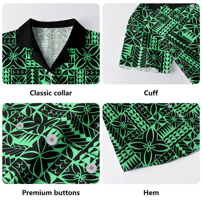 Samoa Hawaiian Shirt Siapo Design Tribal Pattern