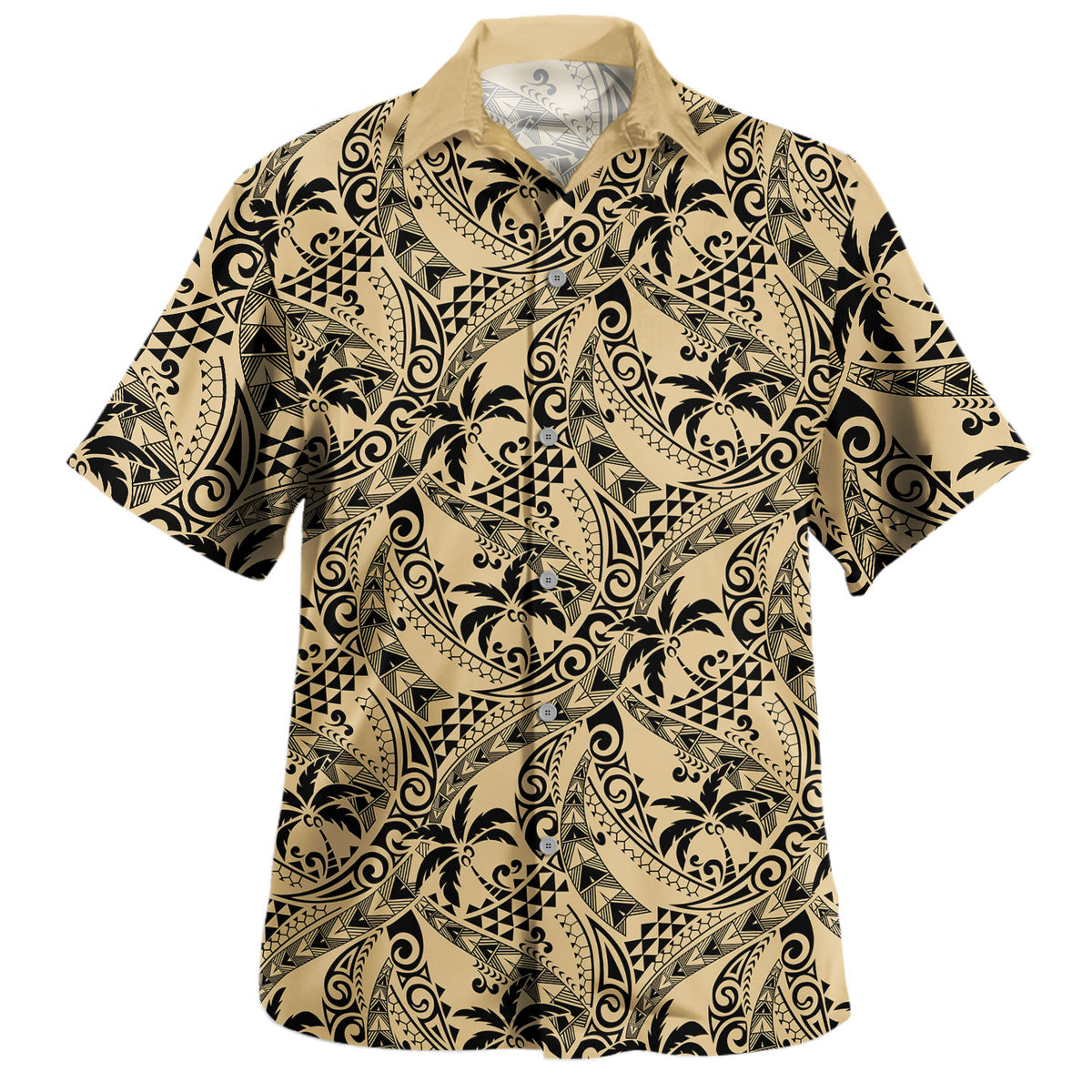 Polynesia Hawaiian Shirt Tribal Coconut Palm