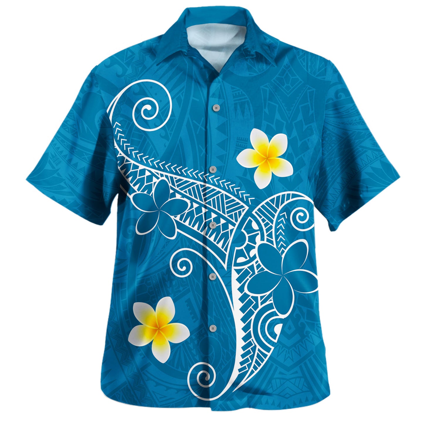 Hawaii Hawaiian Shirt Polynesia Floral Tribal Style Color