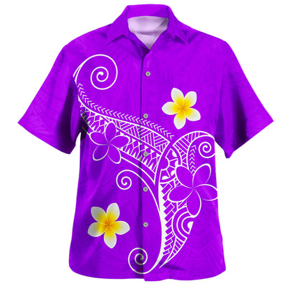 Hawaii Hawaiian Shirt Polynesia Floral Tribal Style Color