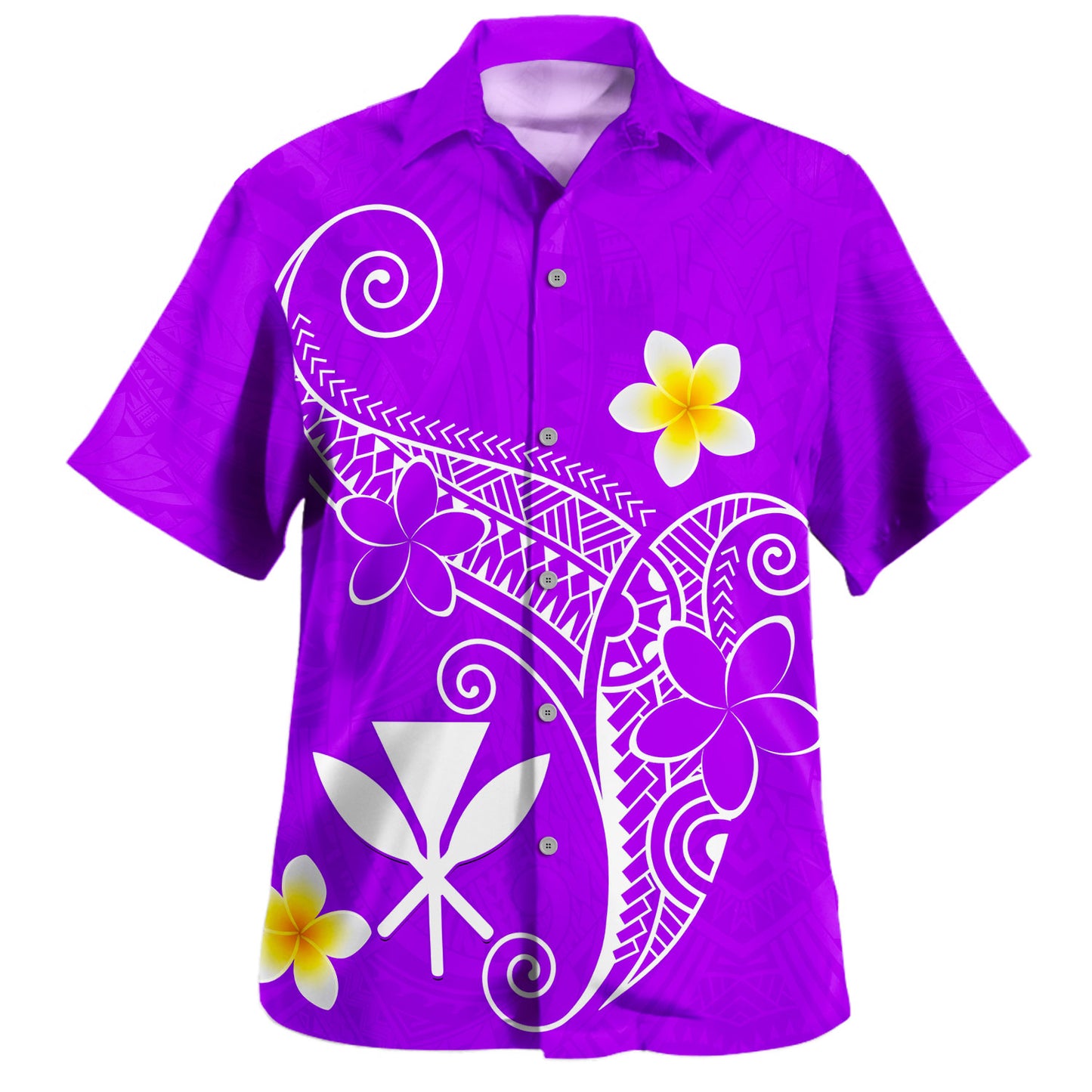 Hawaii Hawaiian Shirt Polynesia Kanaka Floral Tribal