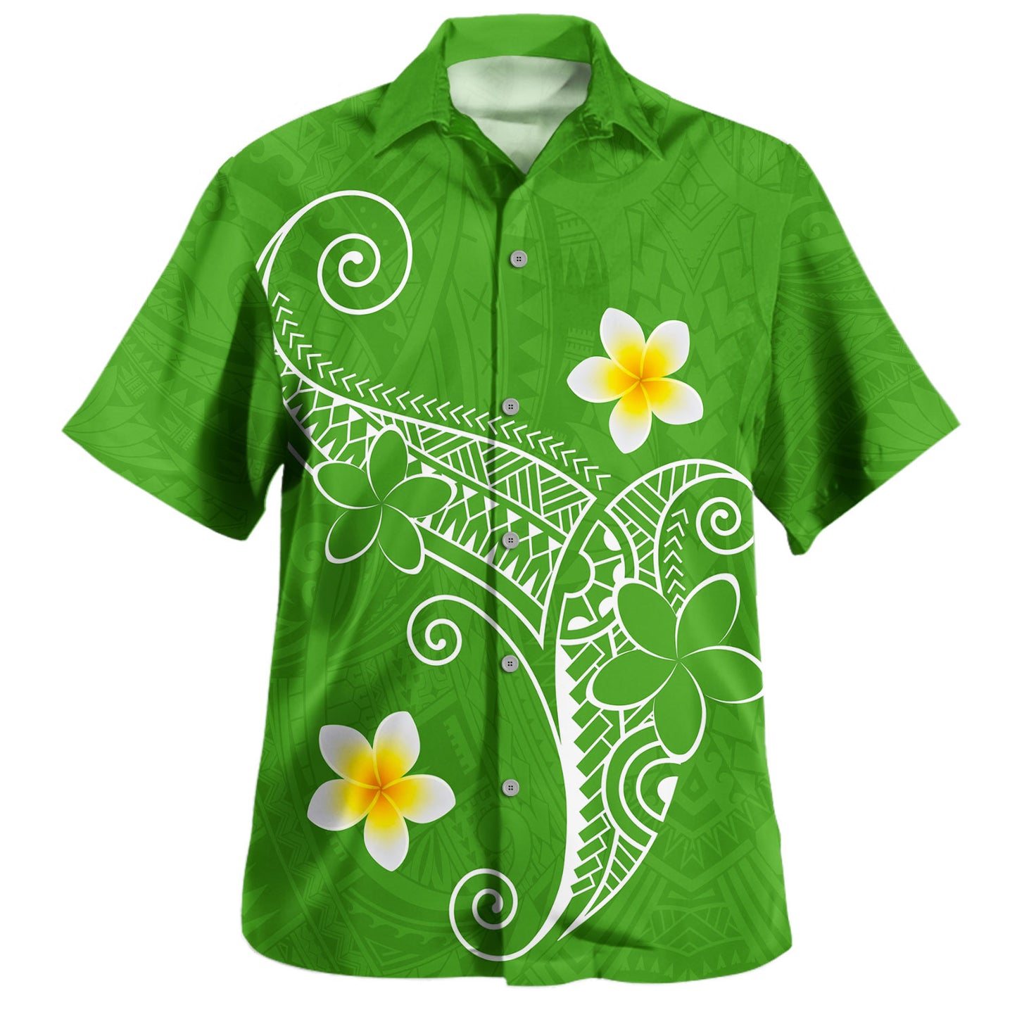 Hawaii Hawaiian Shirt Polynesia Floral Tribal Style Color
