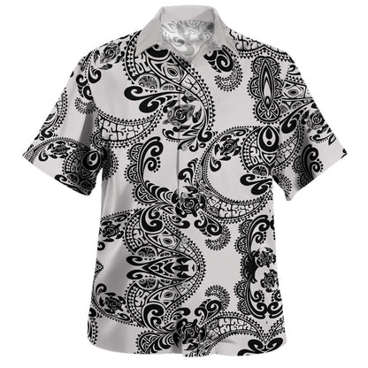 Polynesia Hawaiian Shirt Turtle And Tribal Designs