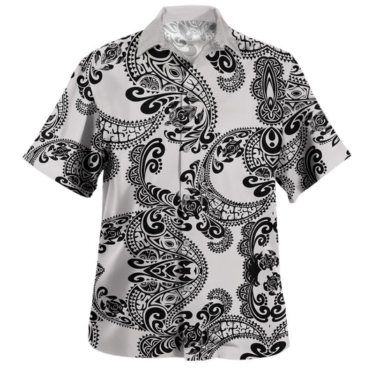 Polynesia Hawaiian Shirt Turtle And Tribal Designs